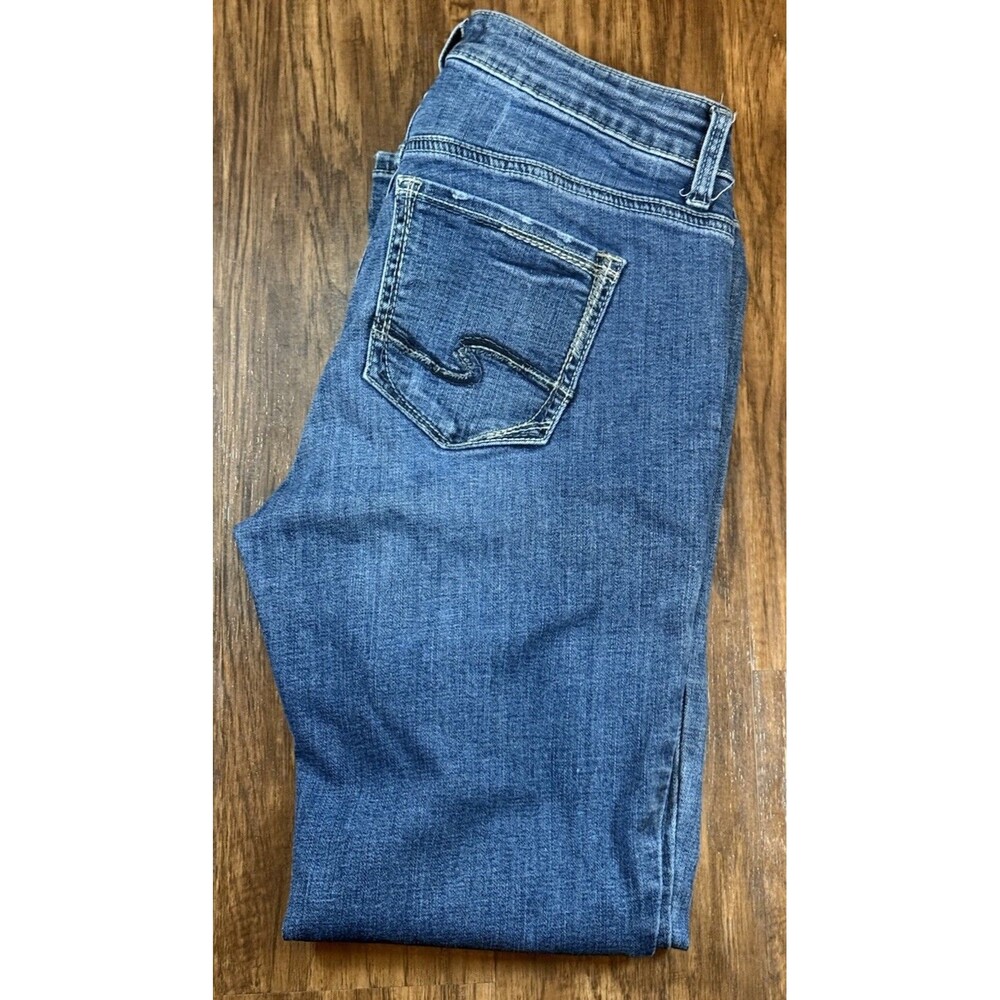 Silver Jeans Co. Women’s Jeans 29 X 29 Elyse Straight Dark Wash